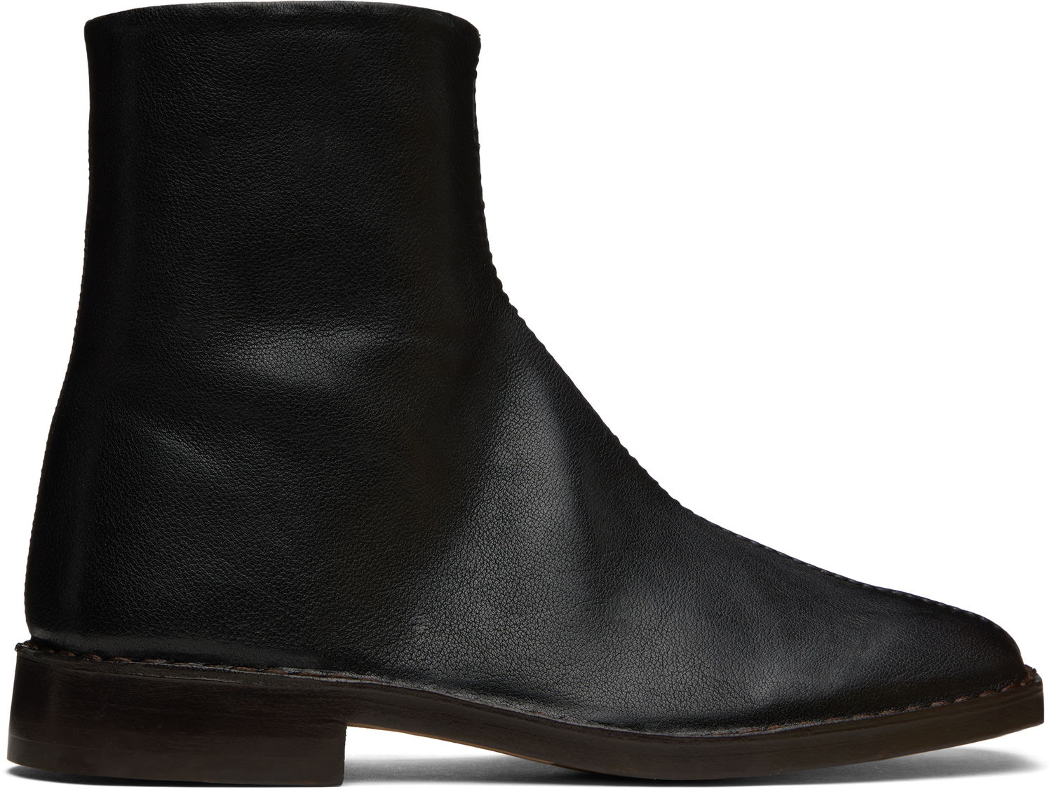 Oblačila LEMAIRE LEMAIRE Piped Zip Boots Črna | FO0155 LL0043, 0