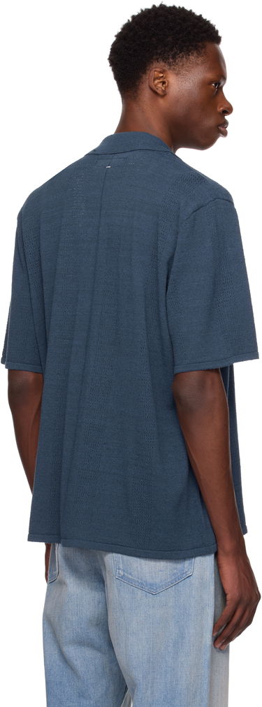 Srajce rag & bone Rag & Bone Avery Zuma Knitted Shirt Modra | MBS25P020NC20, 2