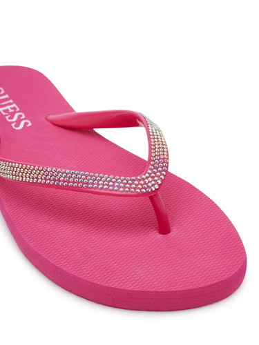 Kopalke GUESS Guess Rhinestone Beach Flip-Flops Roza | E5GZ05BB00F-F45D, 4