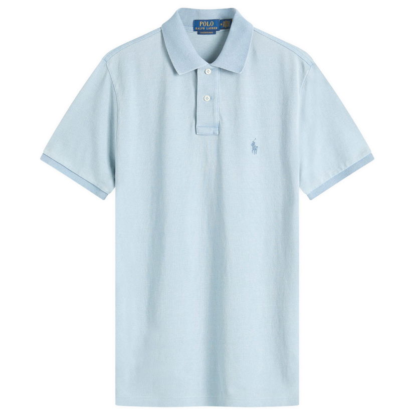 Polo majica Polo by Ralph Lauren Ralph Lauren Custom Slim Fit Polo Shirt, Large Modra | 710970582001