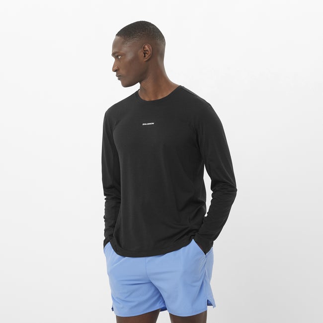Majica Salomon Shakeout Core Long Sleeve T-Shirt Črna | LC2424400
