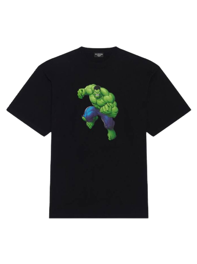 Majica Balenciaga Hulk 2021x MARVEL Medium Fit T-shirt Črna | 612966TLV591000