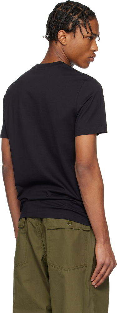 Majica Moncler Moncler Archive Embroidered Logo Cotton T-Shirt Črna | K10918C0006389AJS, 2