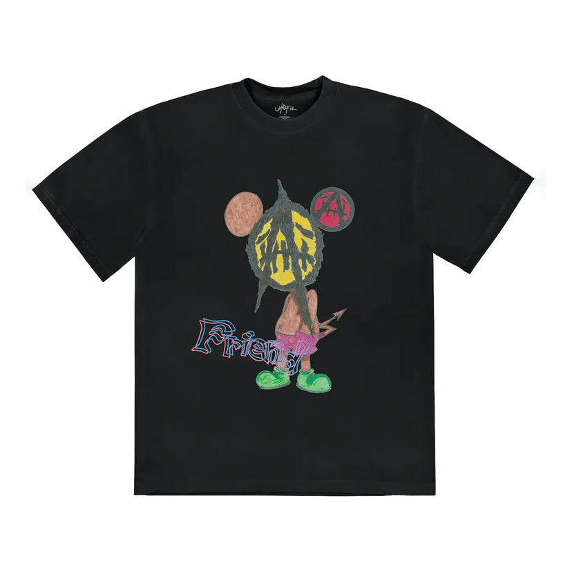 Majica Cactus Jack by Travis Scott Travis Scott x St Michael Utopia 2B Graphic Tee Črna | TSUT-SS28