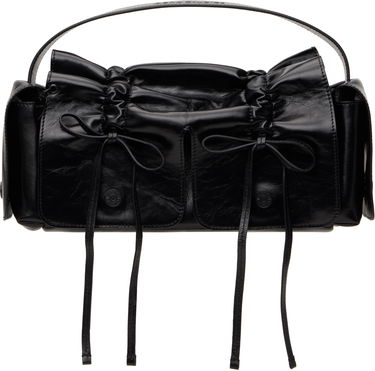 Torbica Acne Studios Acne Studios Multipocket Leather Shoulder Bag Črna | A10432-, 0