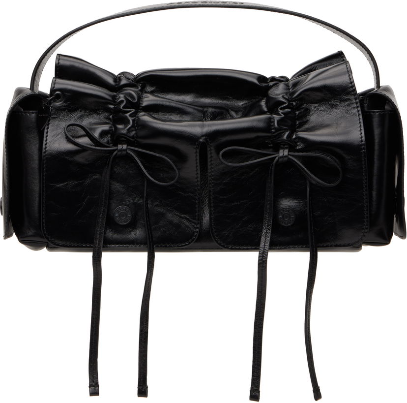 Torbica Acne Studios Acne Studios Multipocket Leather Shoulder Bag Črna | A10432-