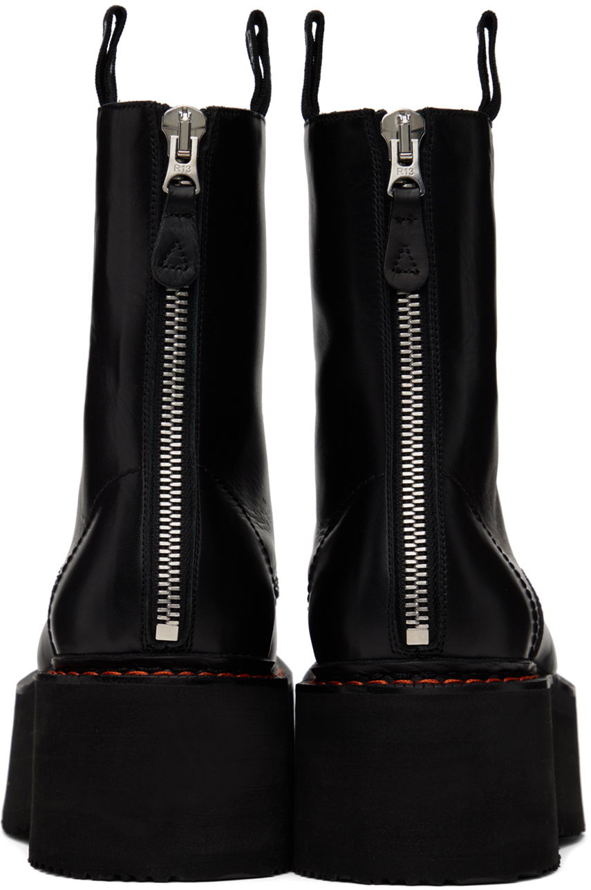Oblačila R13 R13 Double Stack Platform Boots Črna | R13WS026-S001A, 1