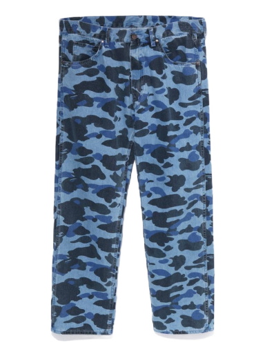 Trenirka BAPE Color Camo Denim Pants Mornarica | 1J30-150-003