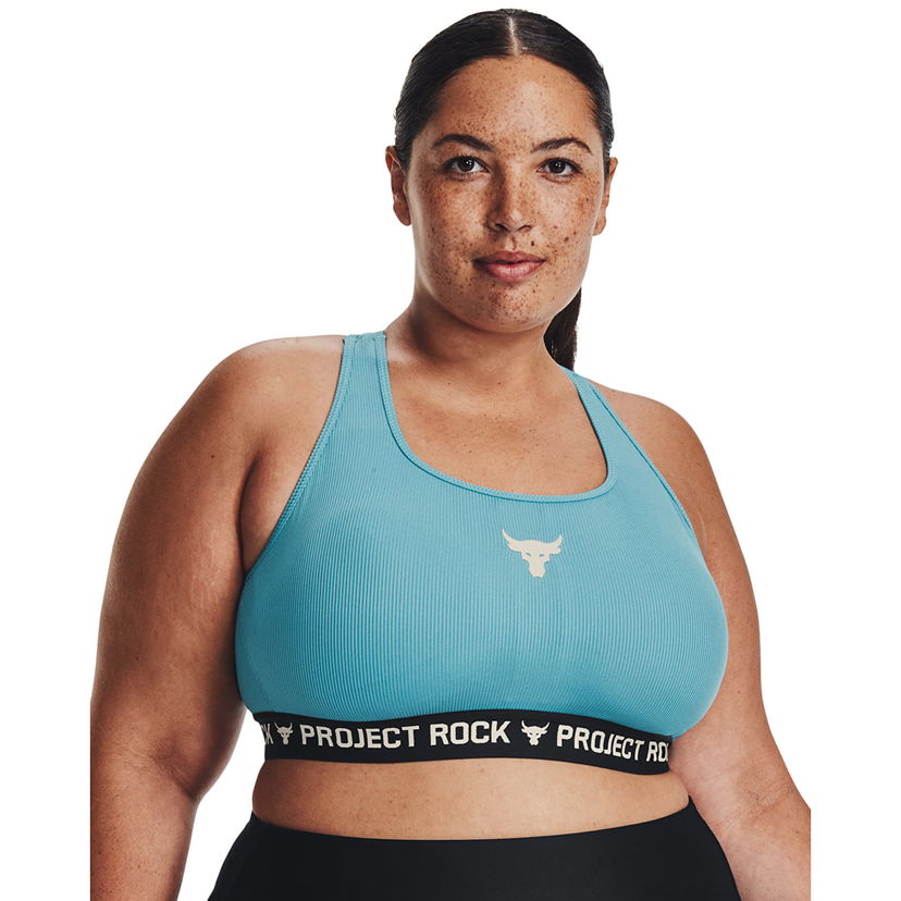 Modrček Under Armour Project Rock Crsbck Bra Tg Blue Turkizna | 1377462-433