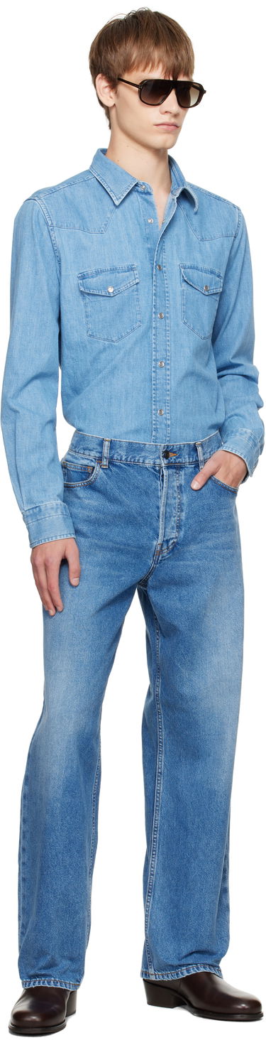 Srajce Tom Ford TOM FORD Western Denim Shirt Modra | HDS001-FMC239, 4