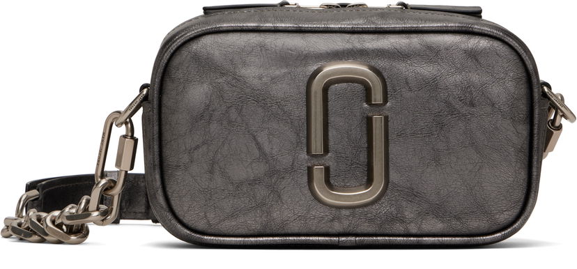 Torbica Marc Jacobs Marc Jacobs 'The Metallic Distressed Big Shot' Crossbody Bag Siva | 2R4HCR009H02