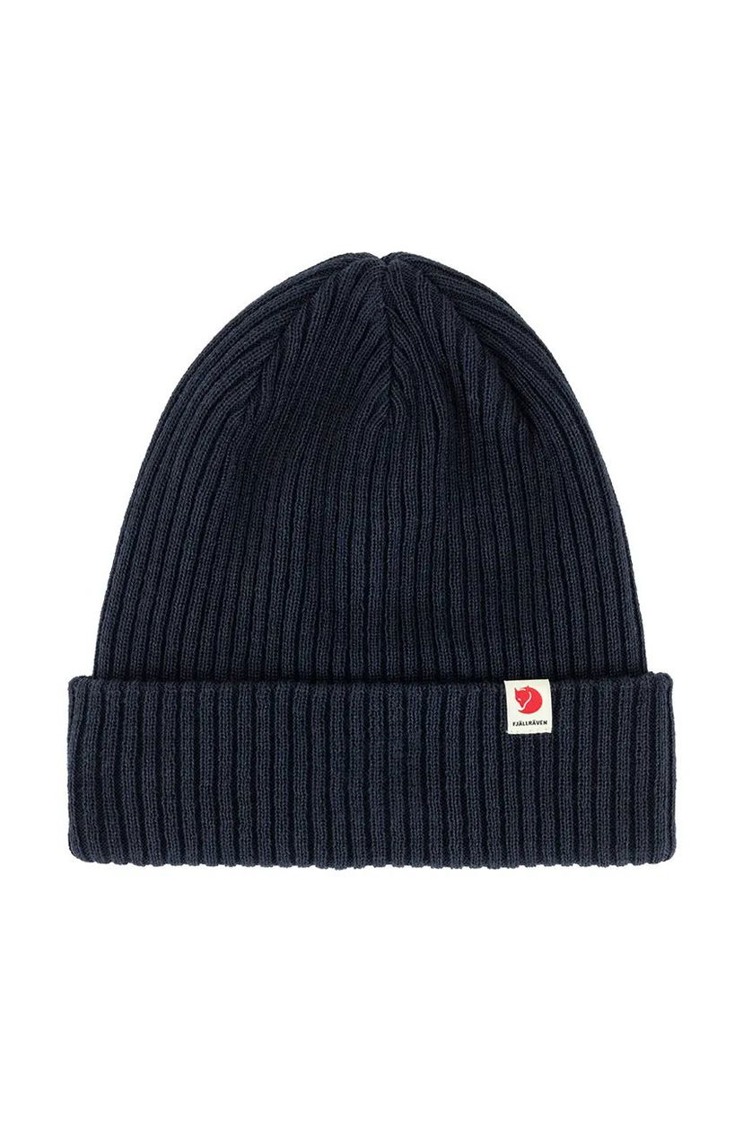 Beanie FJÄLLRÄVEN Ribbed Beanie Modra | F13100184.555