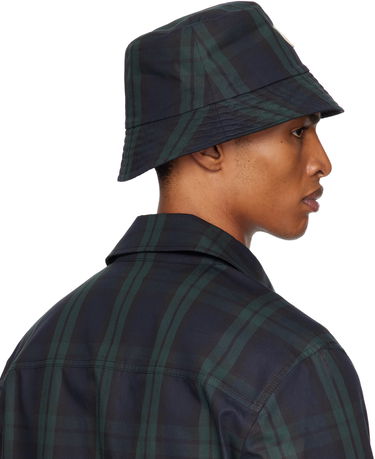 Klobuk Moncler Moncler Reversible Black Watch Tartan Bucket Hat Mornarica | K20913B00027M7661, 2