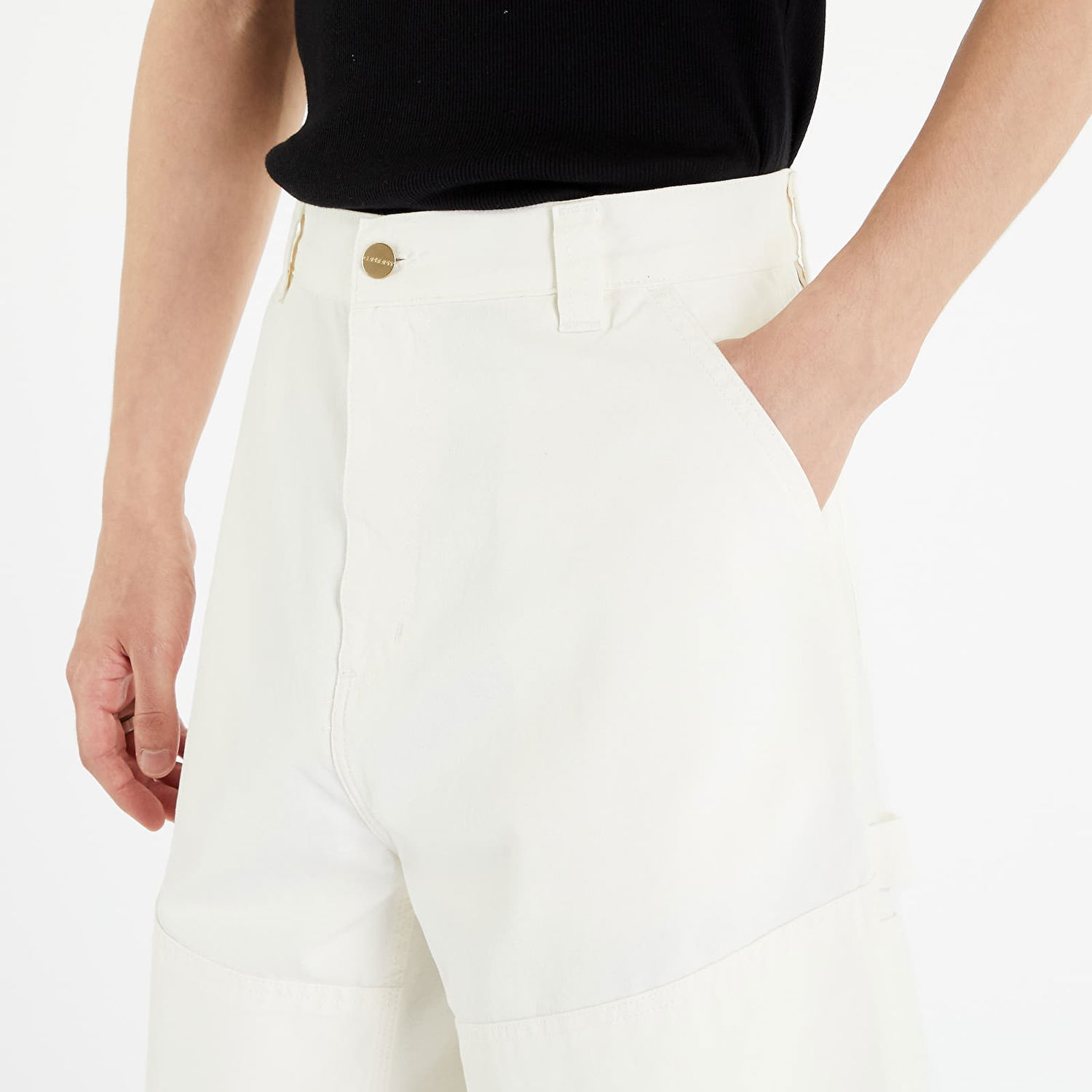 Hlače Carhartt WIP Wide Panel Pant Wax Rinsed Bela | I031393.D602, 1