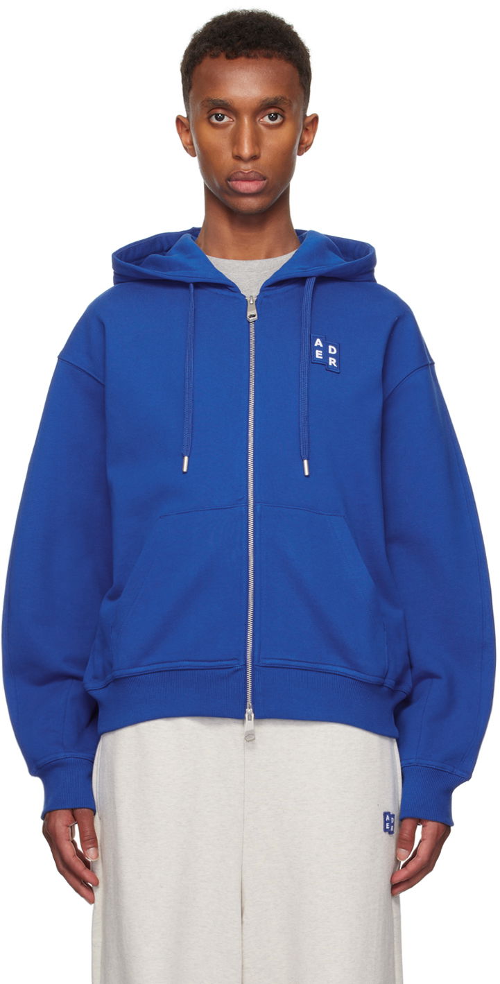 Pulover ADER ERROR TRS Tag Zip-Up Hoodie Modra | BM42FYHD0401BL, 0