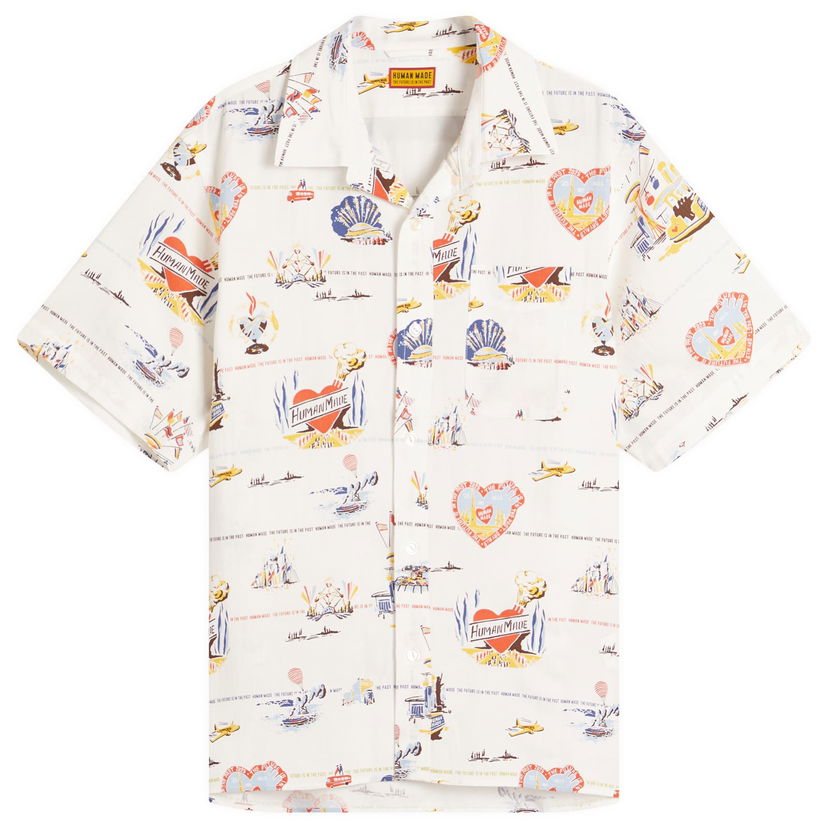 Srajce Human Made Printed Vacation Shirt, Size Large Bela | HM29SH017-WHT