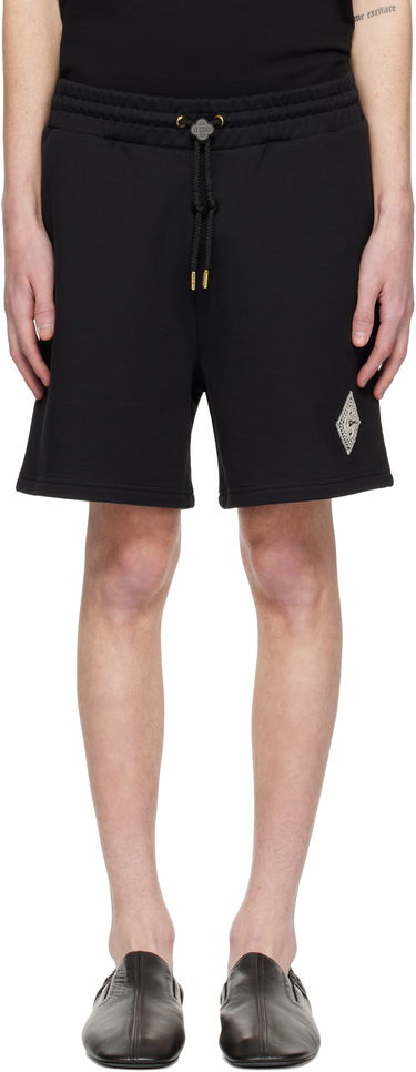 Kratke hlače Casablanca Pearl Diamond Lounge Shorts Črna | MPS25-JTR-003-03, 0
