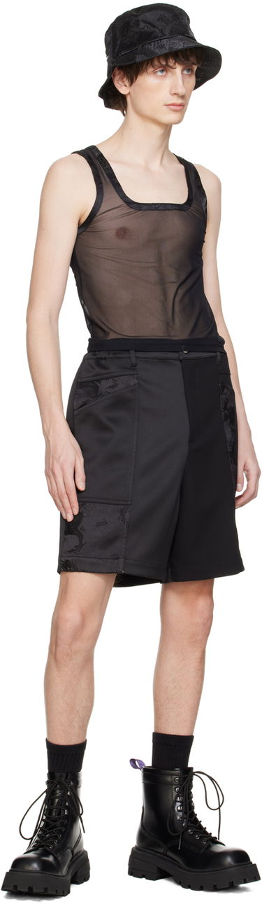 Kratke hlače Feng Chen Wang Feng Chen Wang Jacquard Shorts Črna | FMS17ST08, 3