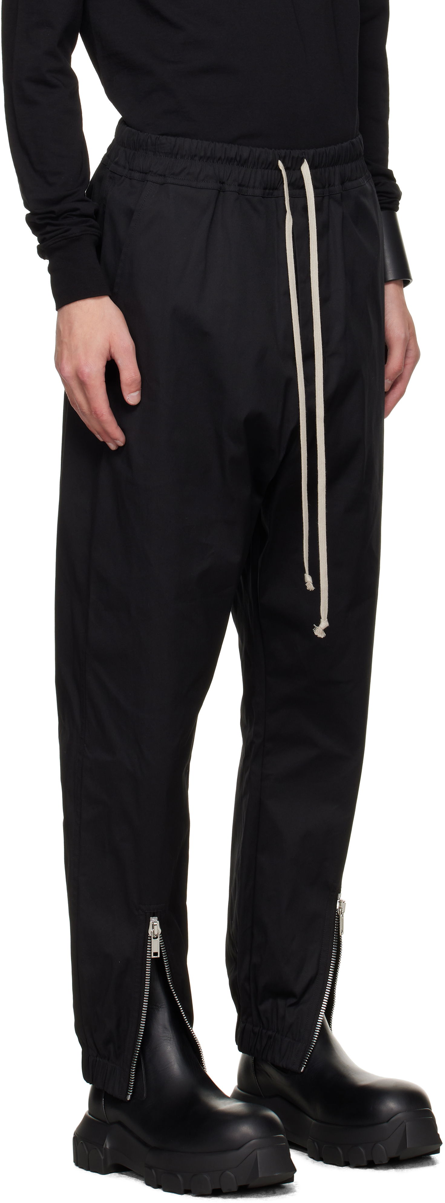 Trenirka Rick Owens Rick Owens Concordians Tecuatl Track Pants Črna | RU02E1331 TE, 1