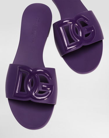 Modni dodatki Dolce & Gabbana Dolce & Gabbana Rubber Slides Lila | CW2215AN9948H438, 3