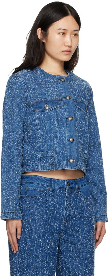 Jakna rag & bone Cora Denim Jacket Modra | WDD24S1438FTMT, 1
