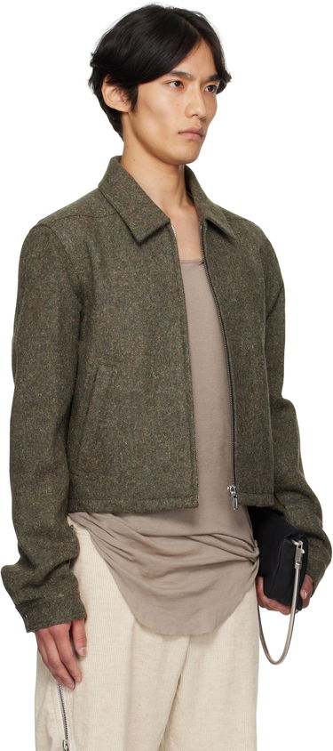 Jakna Rick Owens Rick Owens Alice Brad Cropped Jacket Zelena | RU02E1720 WRU, 1