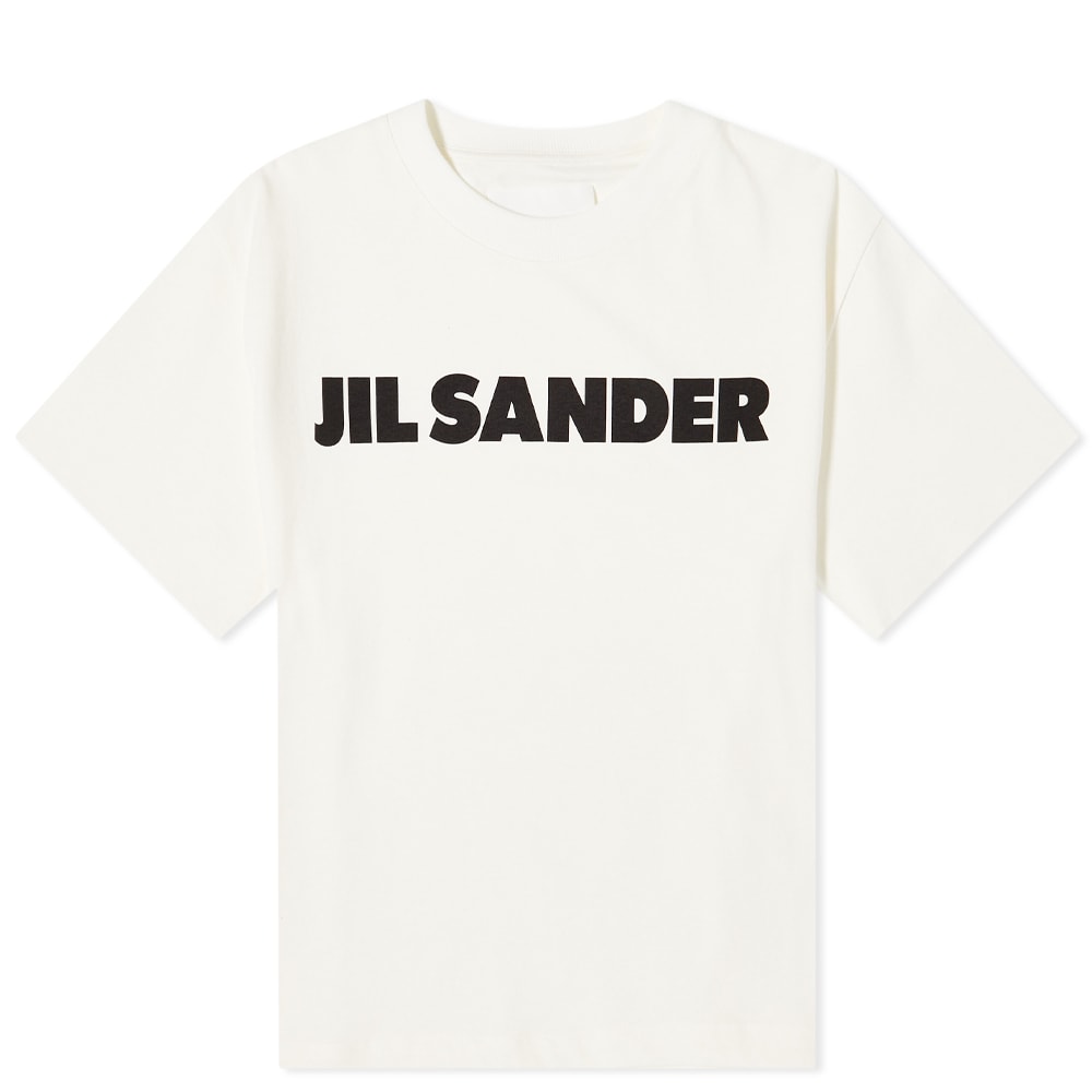 Majica Jil Sander Logo Front Tee Bela | J02GC0001-J45148-102, 0