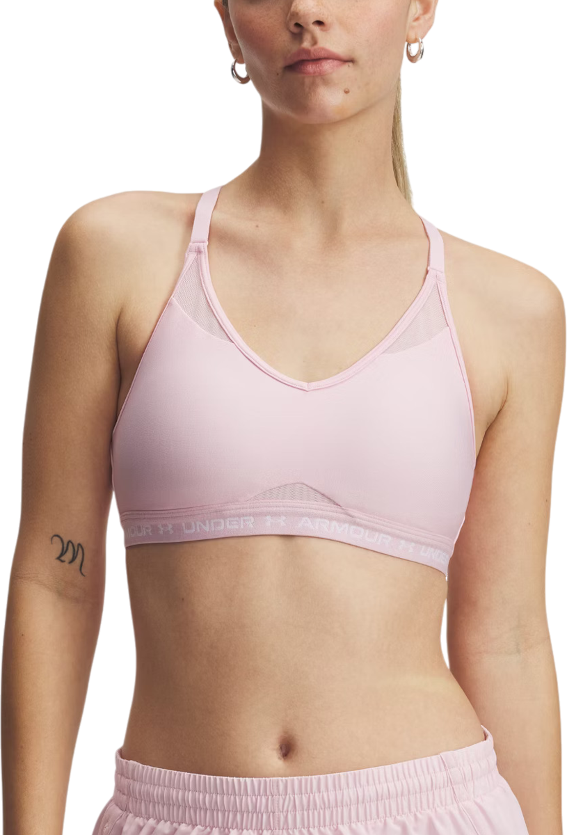Modrček Under Armour Under Armour UA Crossback Low Sports Bra Roza | 1386424-647