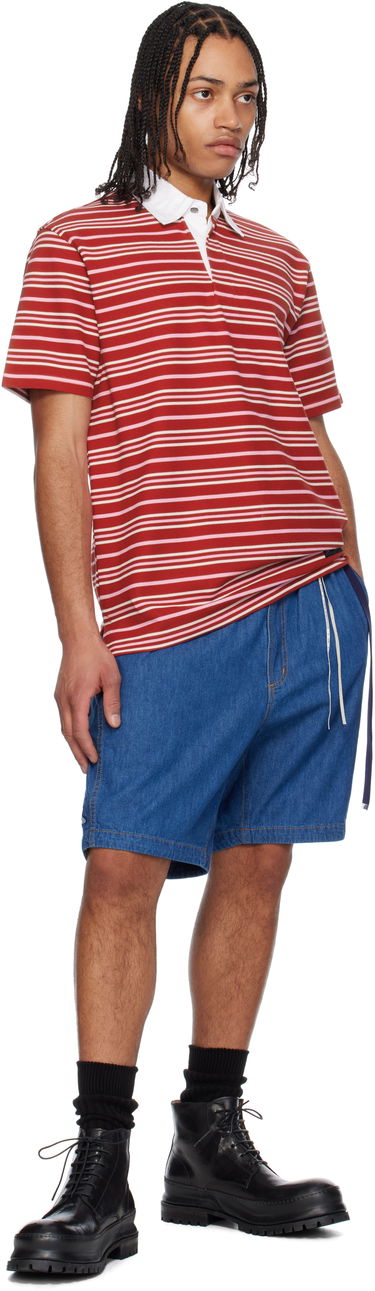 Kratke hlače Mastermind WORLD Mastermind World Belted Easy Denim Shorts Modra | MW25S14-PA007-002, 3