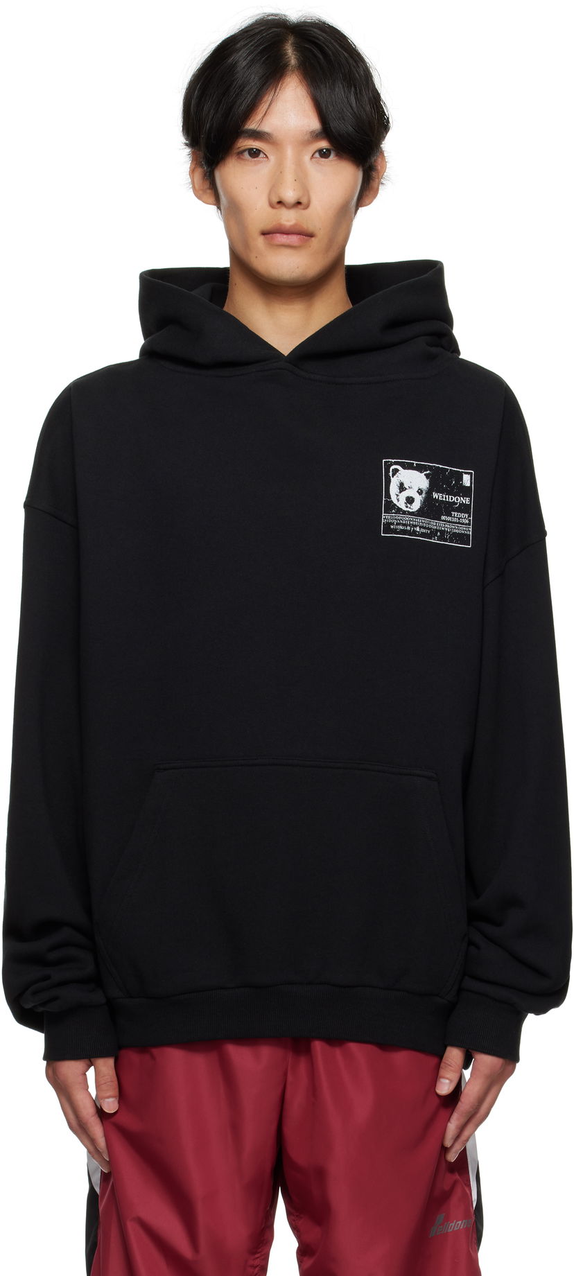 Pulover We11done DNA Hoodie Črna | WD-TH2-25-833-U-BK