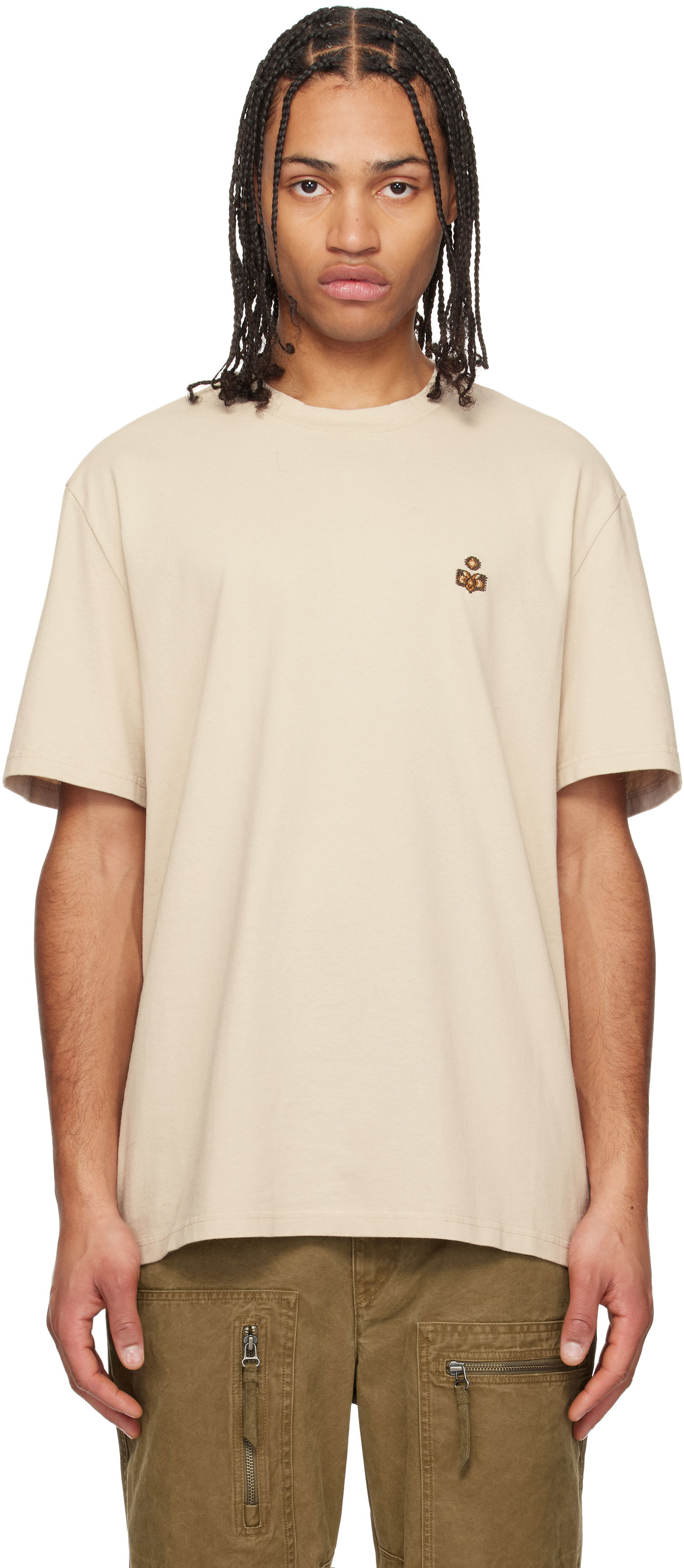 Majica ISABEL MARANT Isabel Marant Hugo T-Shirt Bež | 25PTS0149HE-C1N14H, 0