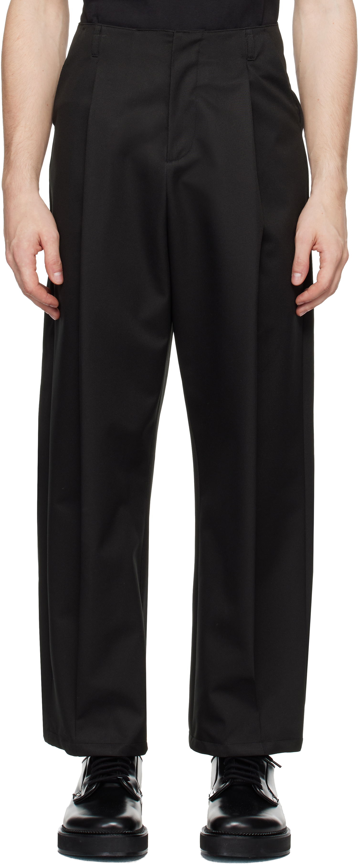 Hlače ADER ERROR Black Wide Leg Trousers Črna | BN01FWSA0212BK, 0