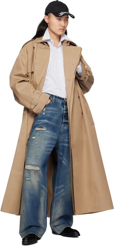 Trenčkot VETEMENTS Vetements Runway Double Trench Coat Bež | UA66CO400S, 3