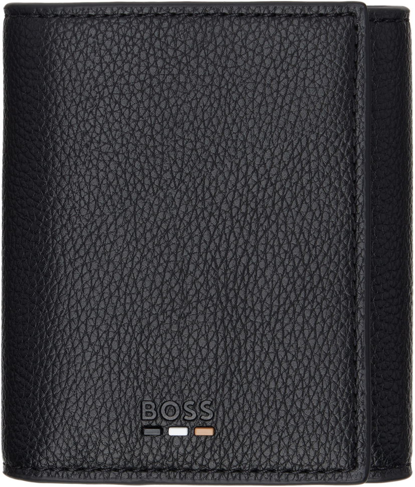 Denarnica BOSS Grained Faux-Leather Wallet by BOSS Črna | 50542347