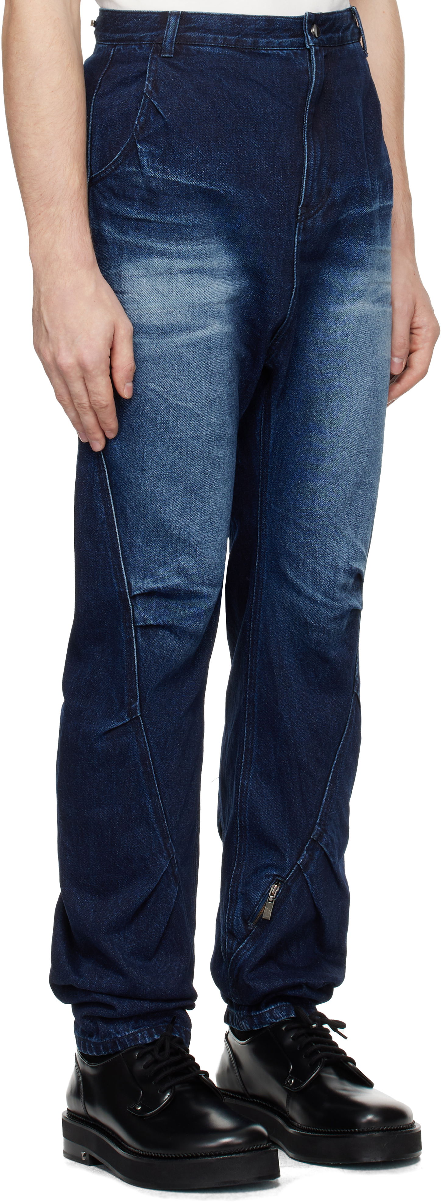 Kavbojke ADER ERROR Faded Denim Jeans Modra | BN01FWJE0108DB, 1