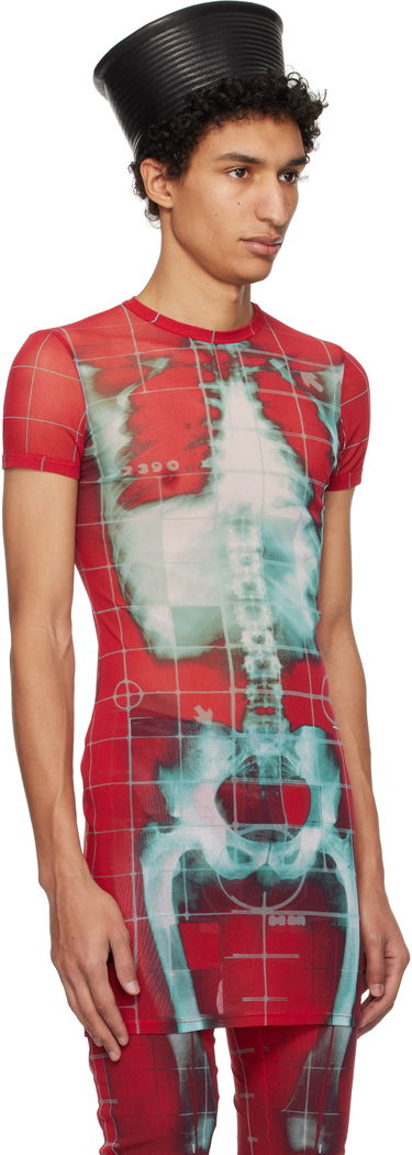 Obleke Jean Paul Gaultier Jean Paul Gaultier 'The Squeletor' Minidress Rdeča | 25/33-F-RO310-T580-3058, 4