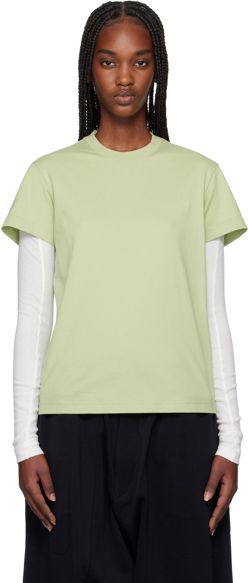 Majica Y-3 Y-3 Regular Short Sleeve T-Shirt Zelena | JM7828
