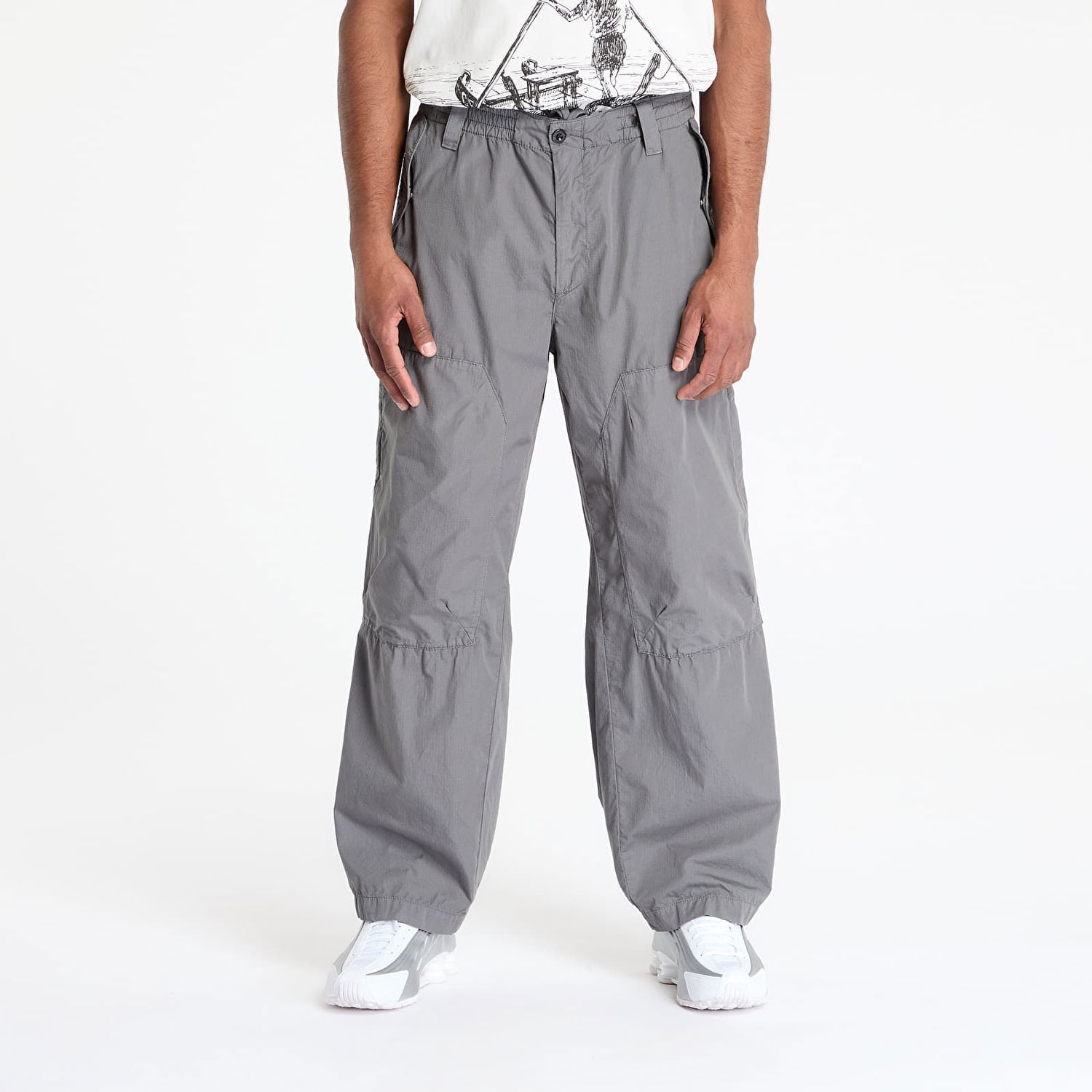 Cargo hlače C.P. Company C.P. Company Loose Fit Rip Stop Pants Siva | 18CMPA272A006272G-935, 0