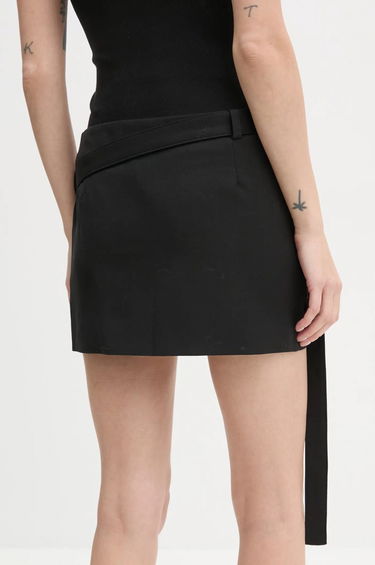 Krila HELIOT EMIL Wool Blend Mini Skirt with Belt Črna | AW24.W.12.041.BLK01, 2