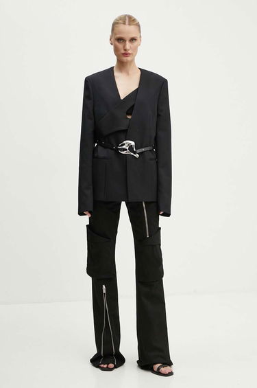 Plašči HELIOT EMIL Black Cutout Wool Blazer Črna | PREAW24.M.04.042.BLK01, 3