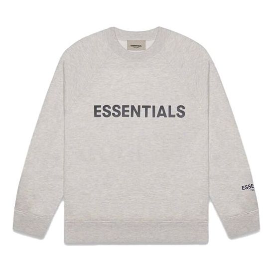 Pleteni pulover Fear of God Essentials Crew Neck Sweatshirt Siva | 0192250500228260