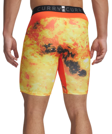 Boksarice Under Armour Curry HG Printed Compression Shorts Oranžna | 1379829-847, 2