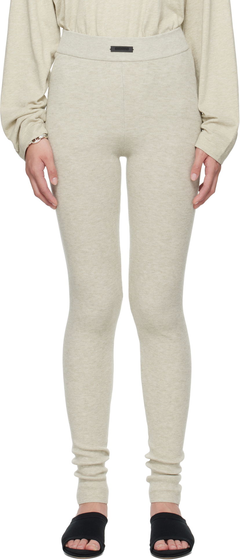 Pajkice Fear of God Fear of God ESSENTIALS Soft Rib Leggings Bež | 192SP257492FW