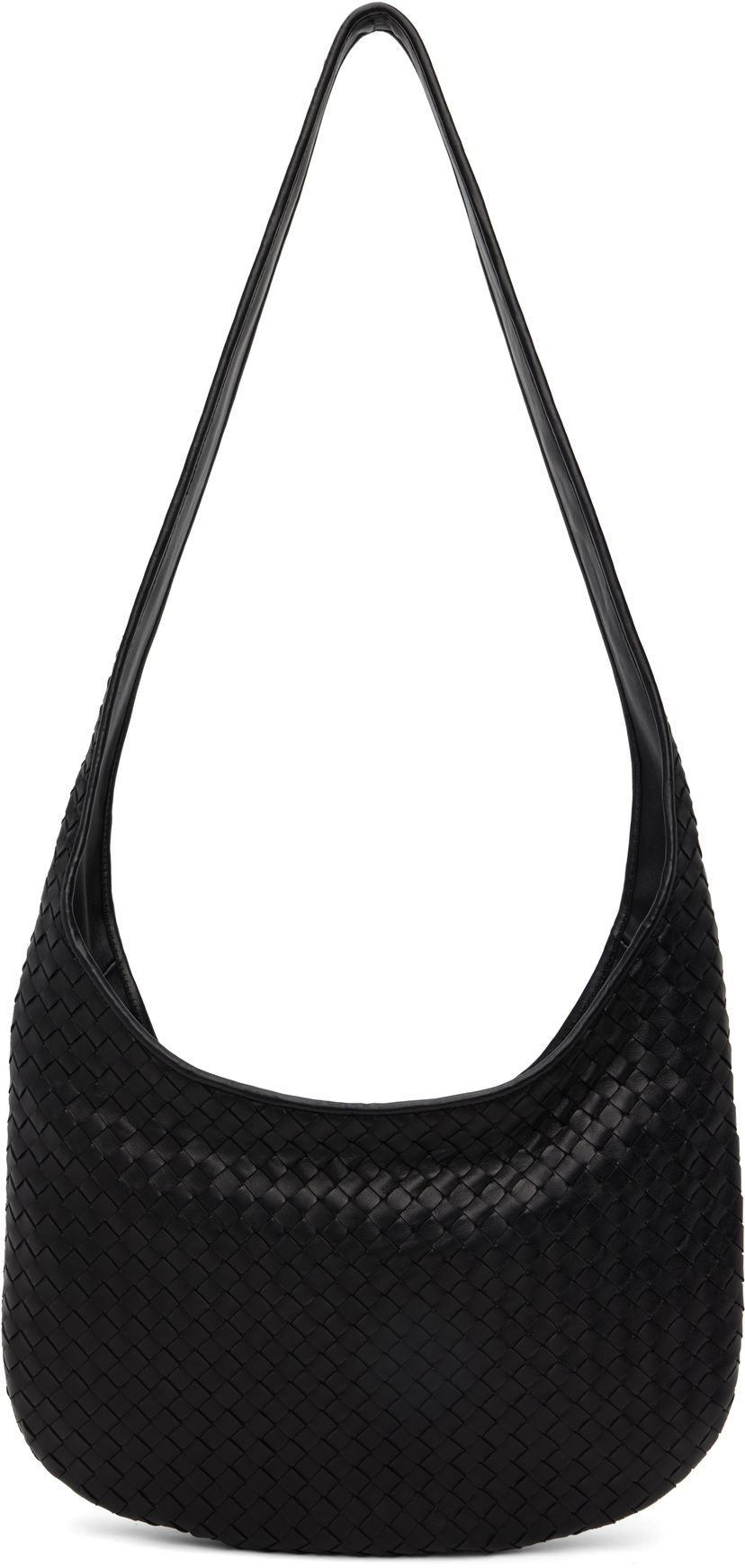 Torba za čez ramo Bottega Veneta Bottega Veneta Veneto Shoulder Bag Črna | 826877V5KD08803