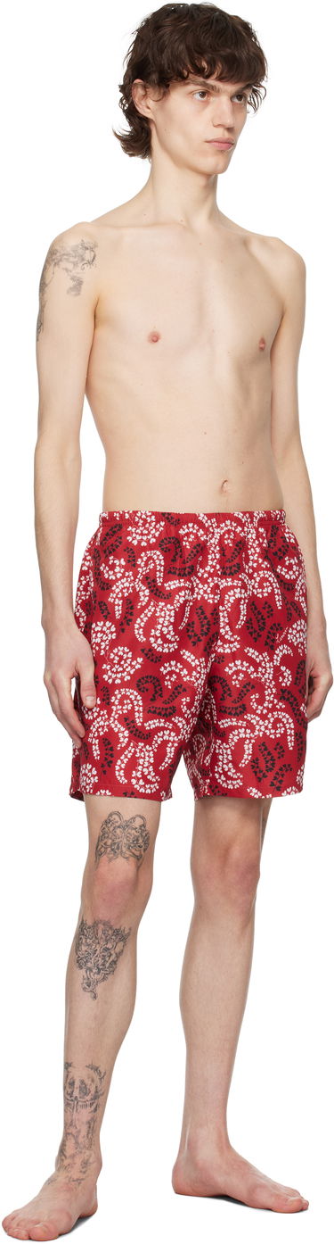 Boksarice LANVIN Lanvin Printed Swim Shorts Rdeča | RM-SW0003-S003-P25, 3