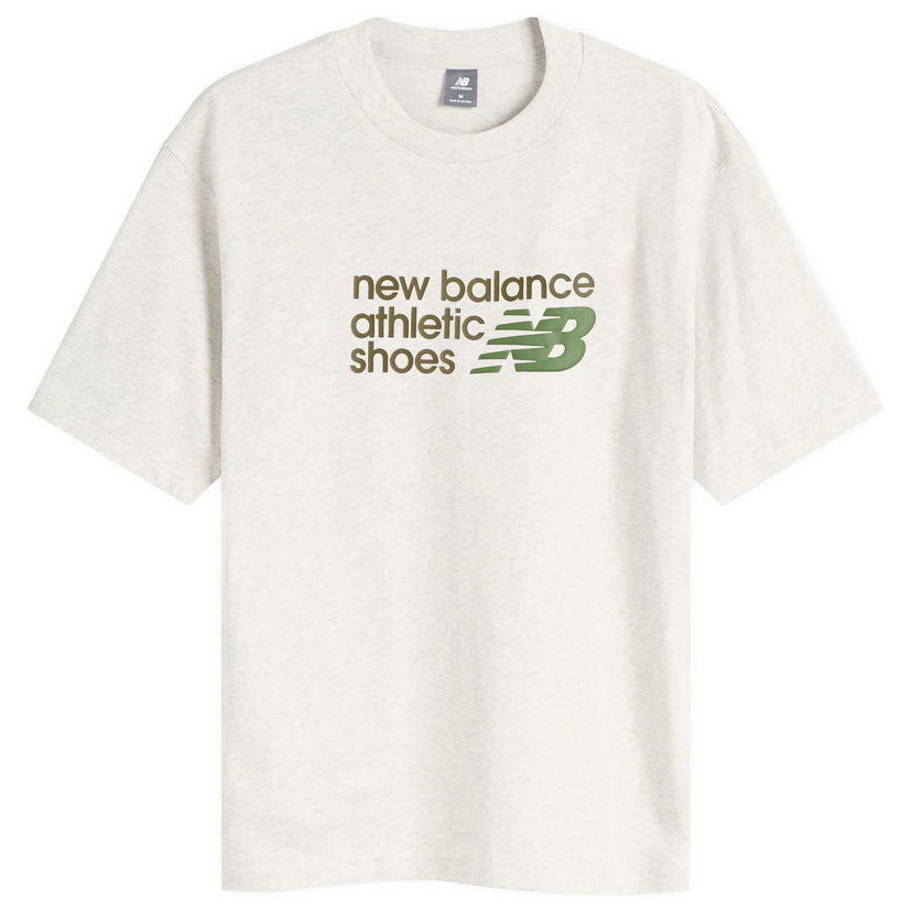 Majica New Balance Athletics Relaxed Premium Chest Logo T-Shirt Siva | MT51900-AHH