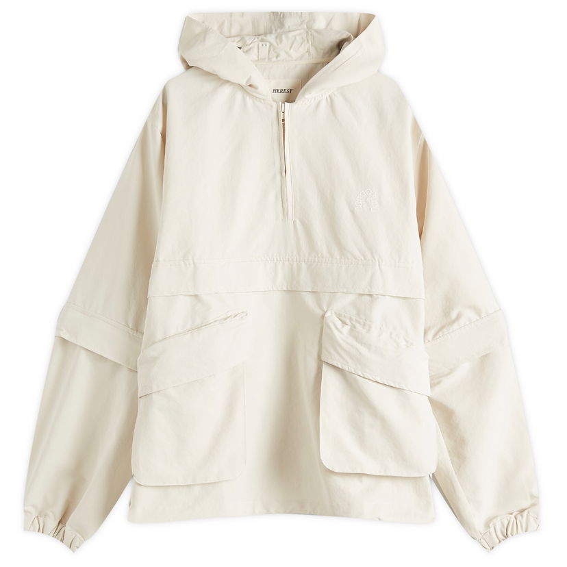 Vetrovka Heresy Heresy Gost Pullover Jacket, Size Large Bež | HSS25-O06-OFW