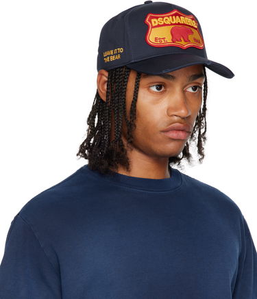 Kapa DSQUARED2 Dsquared2 Baseball Cap with Patch Mornarica | BCM0493 05C00001 3073, 1