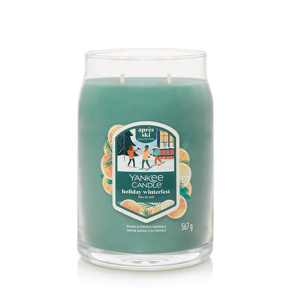 Sveče Yankee Candle après ski Collection Signature Large Jar 2 Wicks Holiday Winterfest Candle Turkizna | 43491, 1
