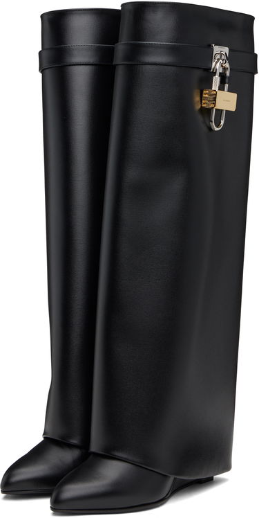 Oblačila Givenchy Givenchy Shark Lock Tall Boots Črna | BE702XE1NG001, 4